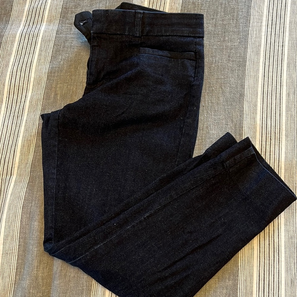 Denim skinny dress pants